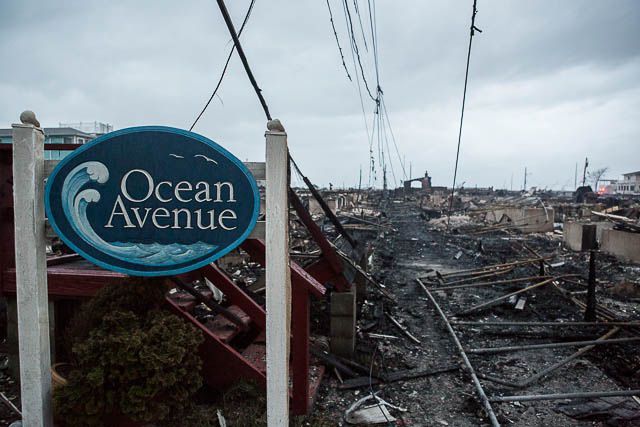 Devastation in Breezy Point in the aftermath of Hurricane Sandy.